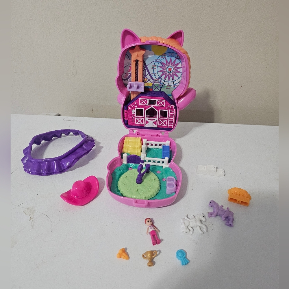 MattelPolly Pocket Pony Rodeo Compact Complete